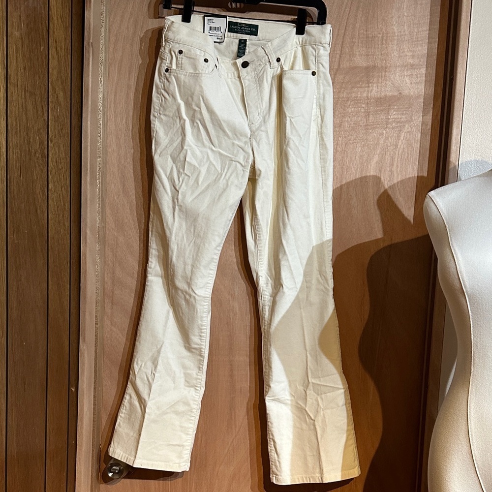 Ralph Lauren Cream Women's Boot Cut Jeans